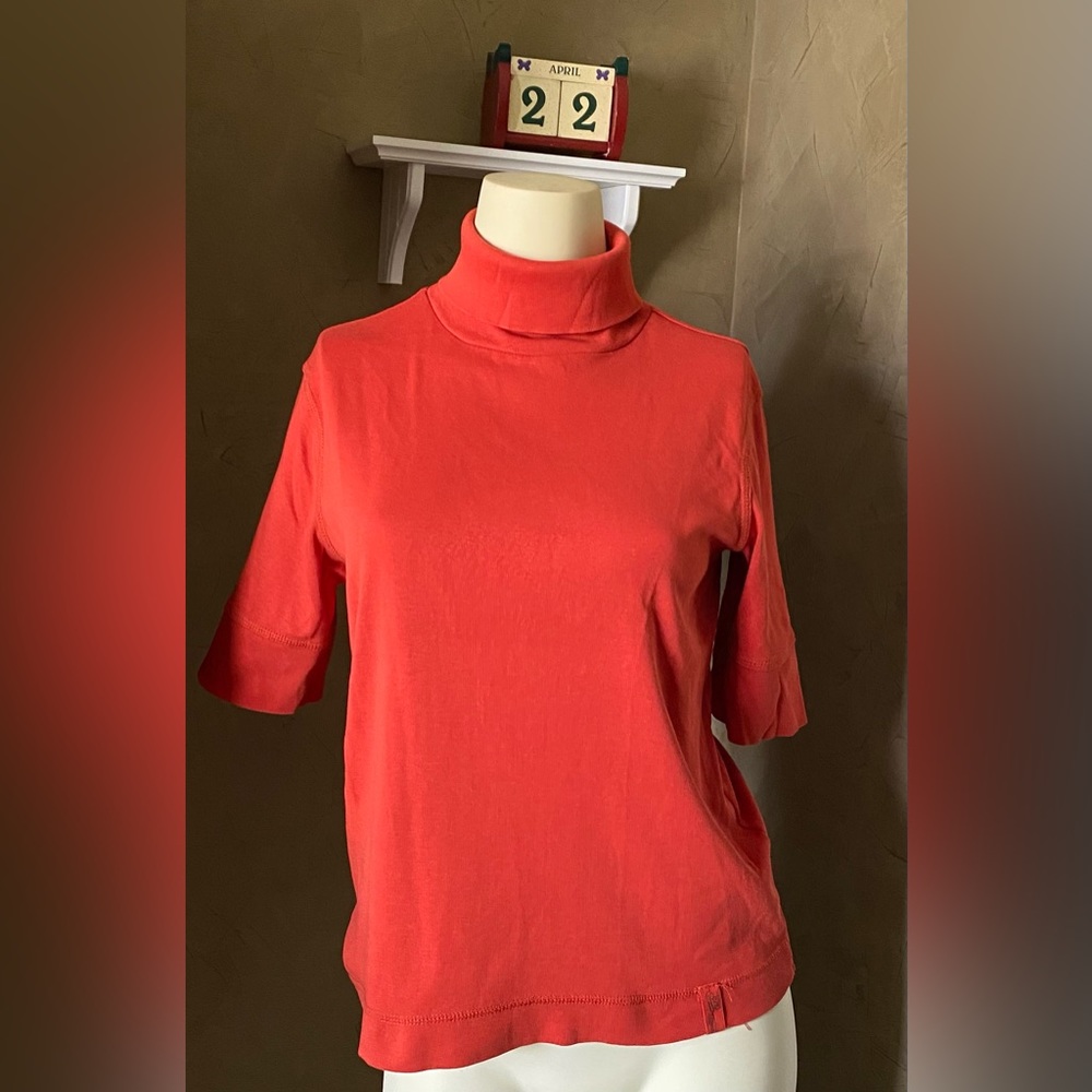 Cecil Burnt Orange Short Sleeve Women’s Size M
